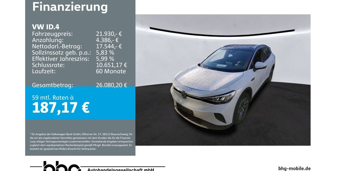 VW ID.4 58.662 km 21.930 &euro; Reutlingen 72770