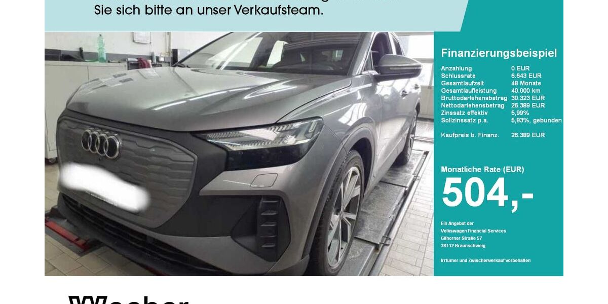 Audi Q4 e-tron 53.633 km 26.190 &euro; Herrenberg 71083