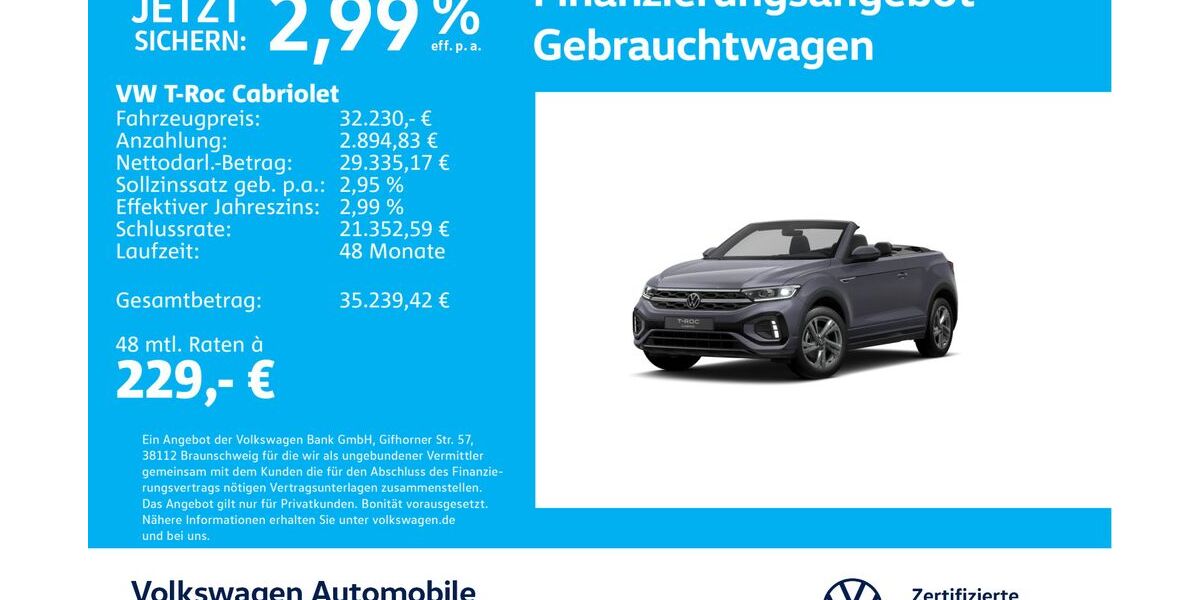 VW T-Roc 23.776 km 32.230 &euro; Stuttgart-Feuerbach 70469