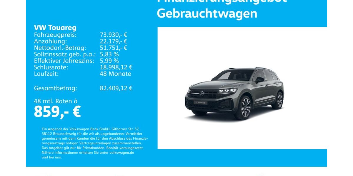 VW Touareg 24.730 km 73.930 &euro; Stuttgart-Feuerbach 70469