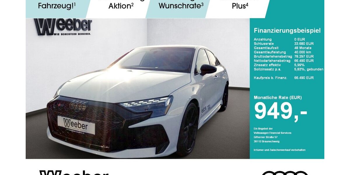 Audi RS3 2.490 km 66.490 &euro; Herrenberg 71083
