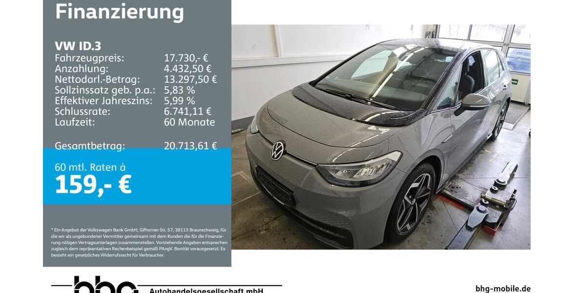 VW ID.3 51.121 km 17.730 &euro; Mössingen 72116