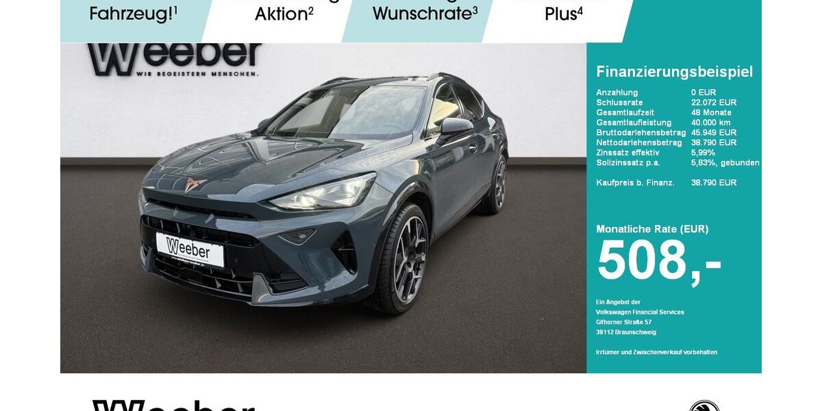 Cupra Formentor 10.530 km 38.490 &euro; Weil der Stadt 71263