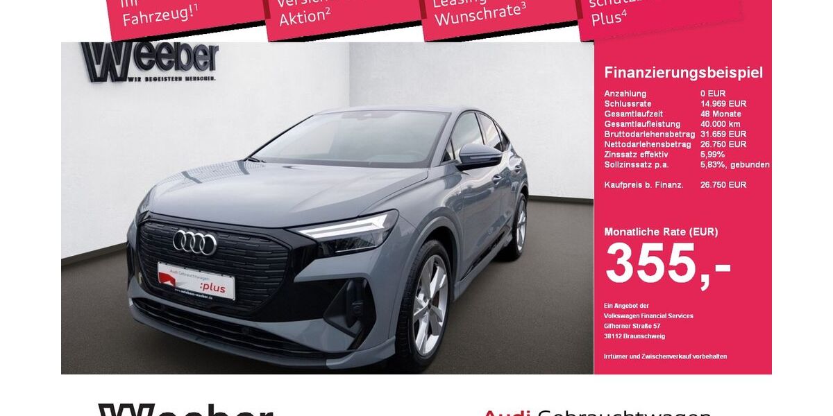 Audi Q4 e-tron 36.771 km 26.750 &euro; Herrenberg 71083