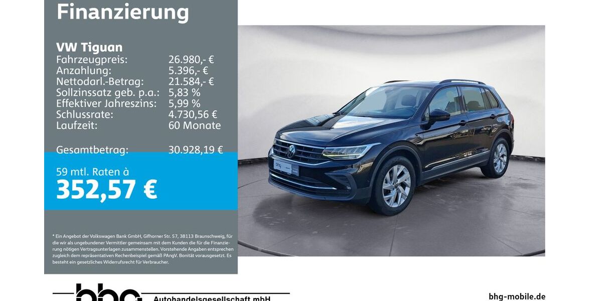 VW Tiguan 58.357 km 26.380 &euro; Reutlingen 72770