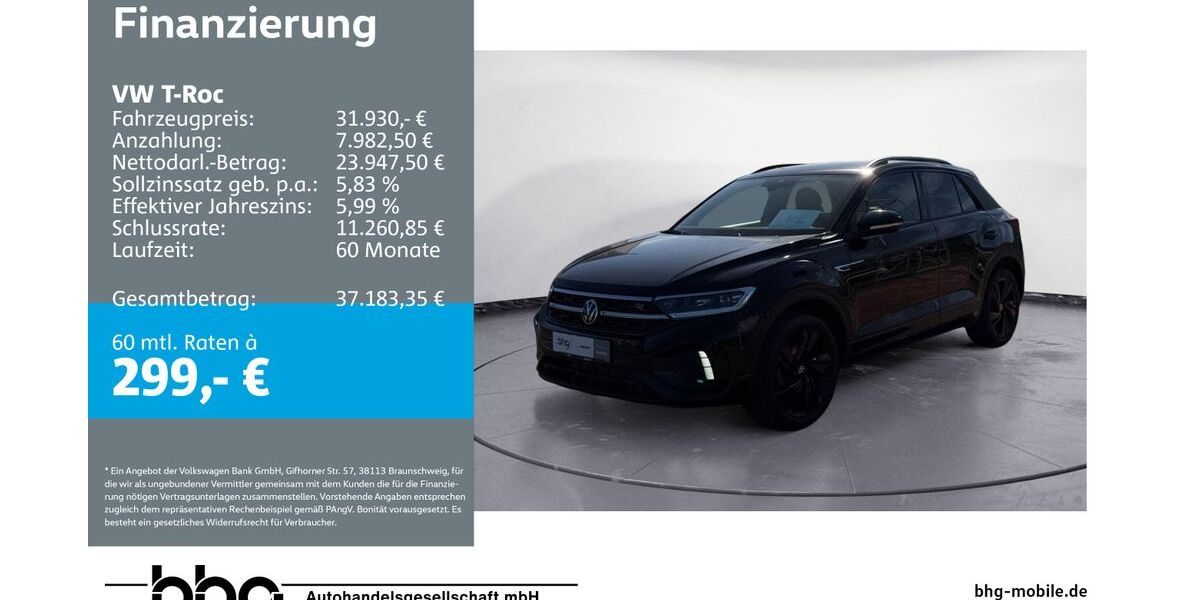 VW T-Roc 26.465 km 31.930 &euro; Mössingen 72116