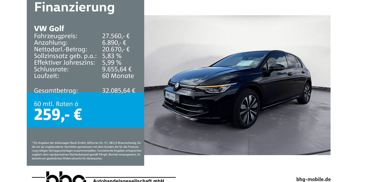 VW Golf 15.672 km 27.160 &euro; Mössingen 72116