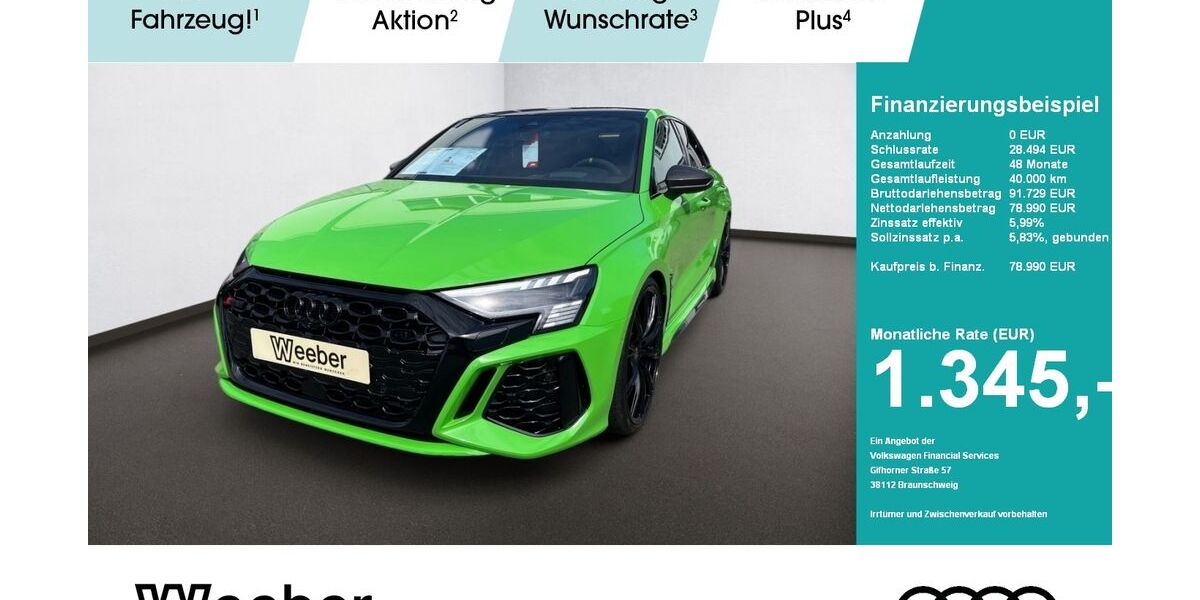 Audi RS3 4.990 km 77.790 &euro; Herrenberg 71083