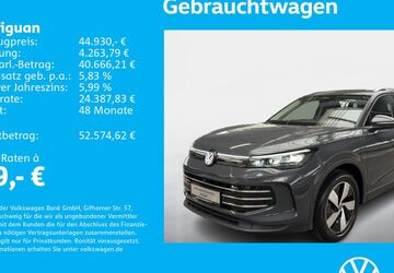 VW Tiguan 1.505 km 44.430 &euro; Stuttgart-Feuerbach 70469